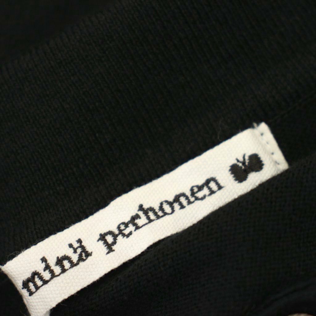 ミナペルホネン mina perhonen loma コットンニットポロシャツ 七分袖