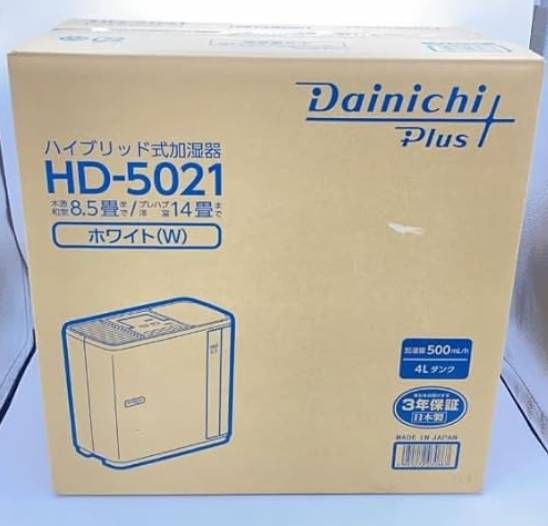 Dainichi Plus HD-5021 ホワイト 加湿器【新品・未使用】 新品未使用】【送料無料】Dainichi Plus HD-5021 ホワイト 加湿器