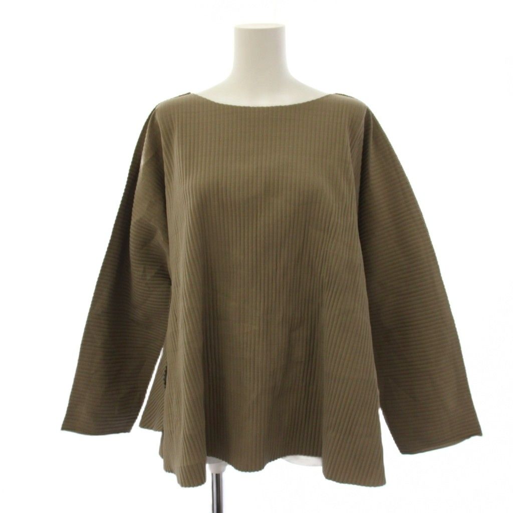 美品✨　イッセイミヤケ 長袖カットソー ベージュ　サイズM ミーイッセイミヤケ me ISSEY MIYAKE カットソー 長袖 ベージュ