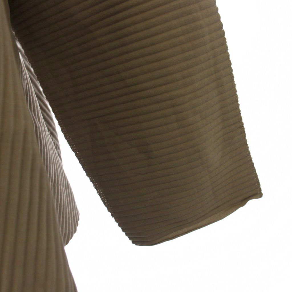 ミーイッセイミヤケ me ISSEY MIYAKE カットソー 長袖 ベージュ