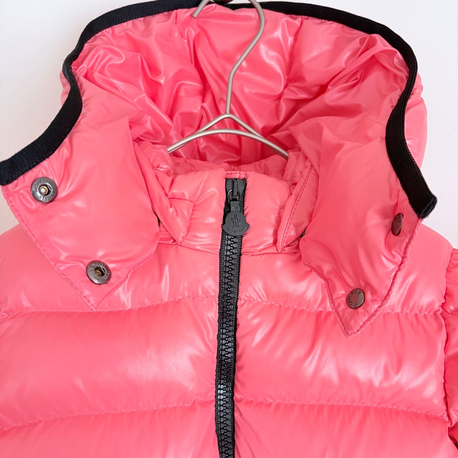 モンクレール　MONCLER　BADY Hooded Down Puffer Jacket　バディ　コーラルピンク　ダウンジャケット　ナイロンジャケット　キッズ　ガールズ