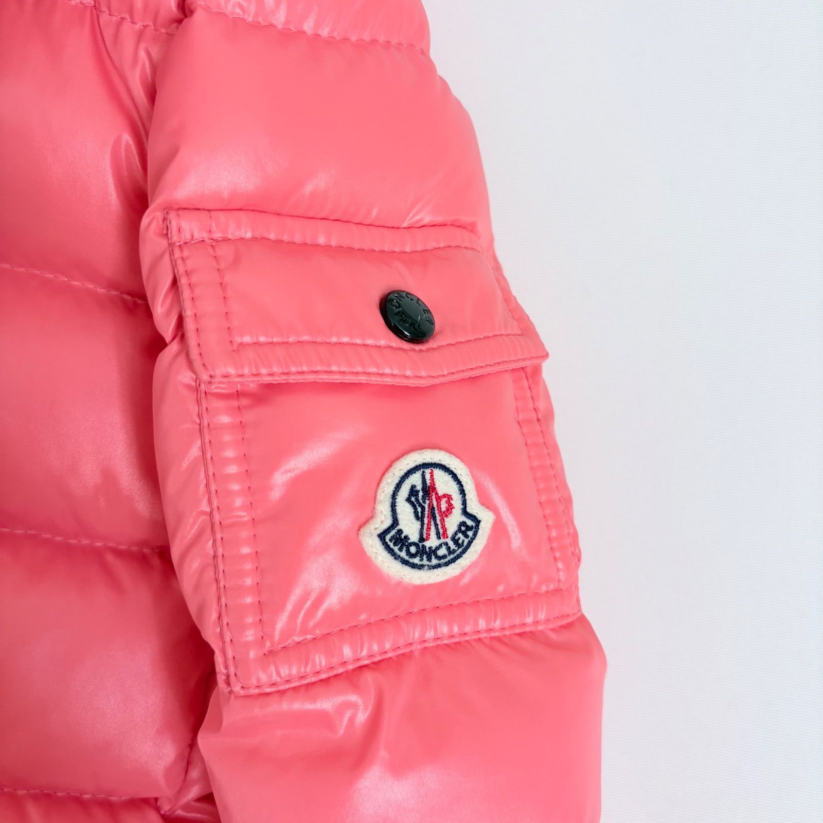モンクレール　MONCLER　BADY Hooded Down Puffer Jacket　バディ　コーラルピンク　ダウンジャケット　ナイロンジャケット　キッズ　ガールズ