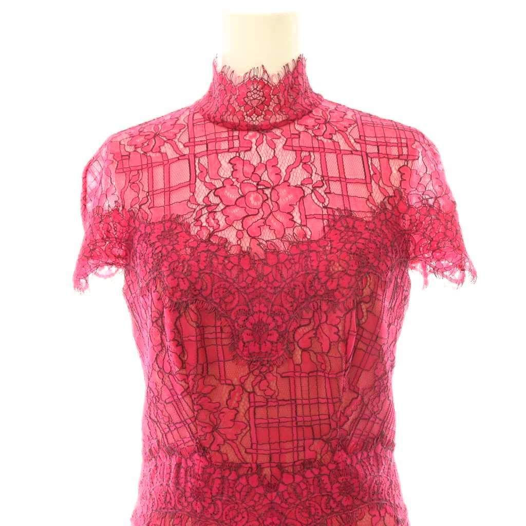 タダシショージ TADASHI SHOJI レース ワンピース 半袖 ロング 0