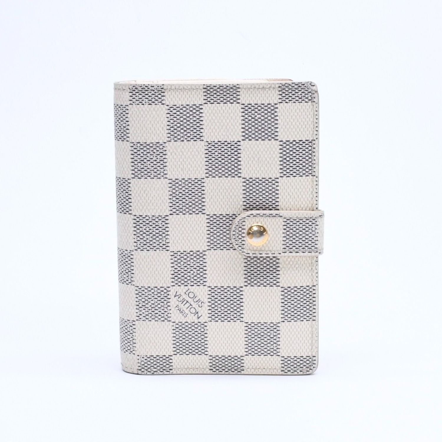 ルイヴィトン アズールダミエ ポルトフォイユ サラ 長財布 ホワイト グレー LOUIS VUITTON ルイヴィトン 2つ折り財布 ダミエ・アズール