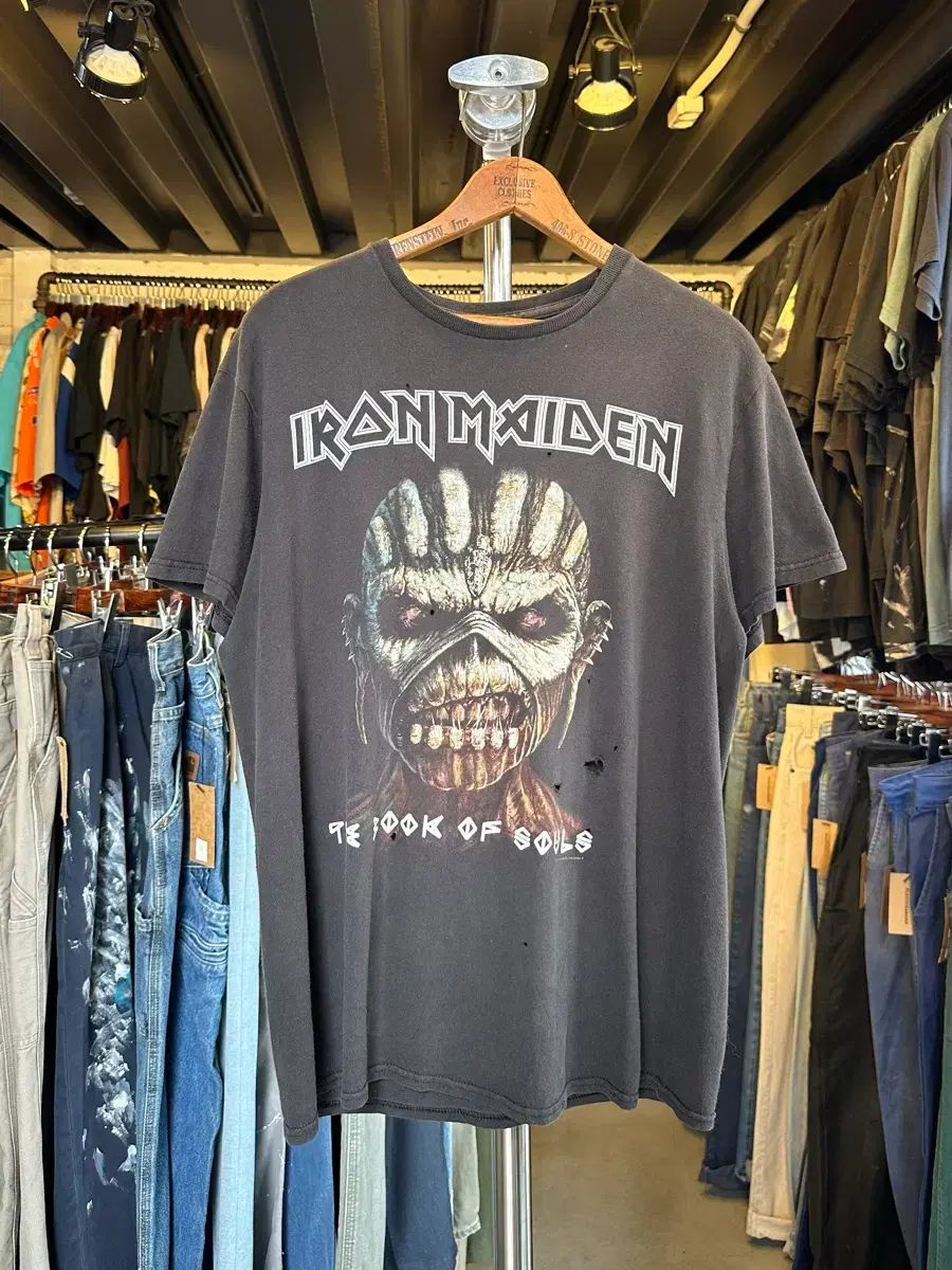 95 アイアン メイデン ロックバンド プリンティング Tシャツ