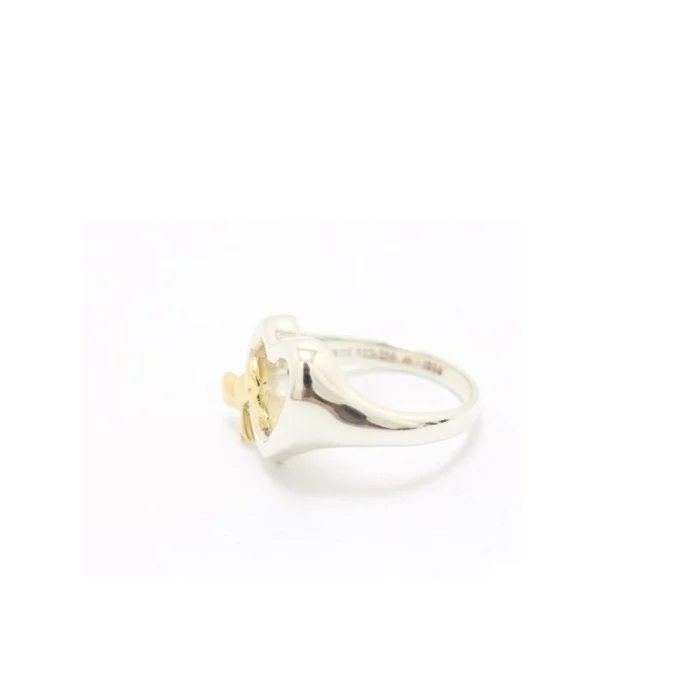 TIFFANY&Co. ティファニー ハートリボン リング 指輪 SV シルバー K18