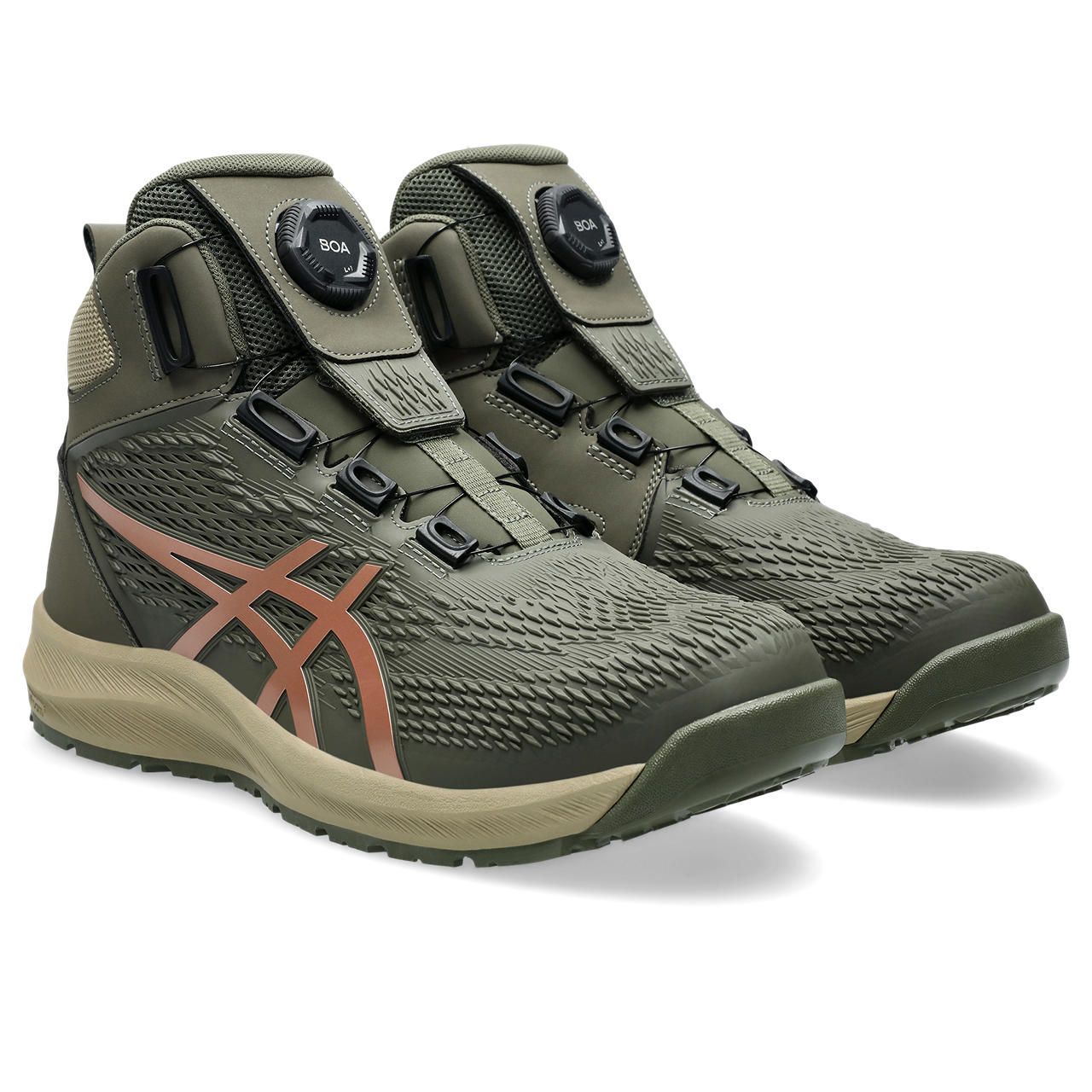 種類11：300：Mグリーン×Rゴールド/24.5cm アシックス asics 作業靴 安全靴 ウィンジョブ CP122 BOA 1273A117 17,266円