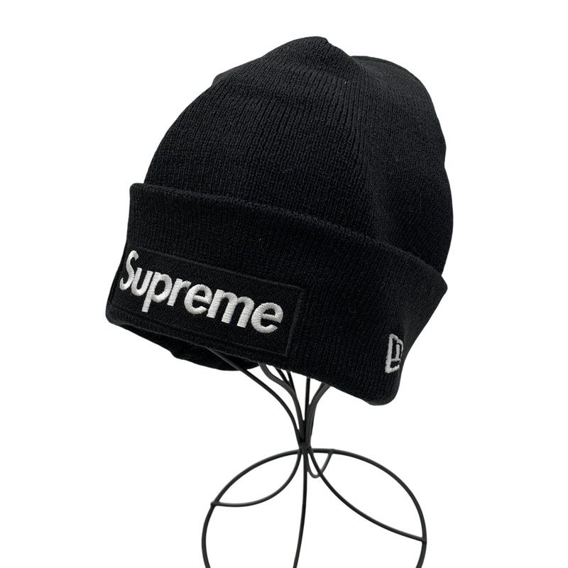 中古品】 SUPREME × NEW ERA シュプリーム×ニューエラ BOX LOGO BEANIE