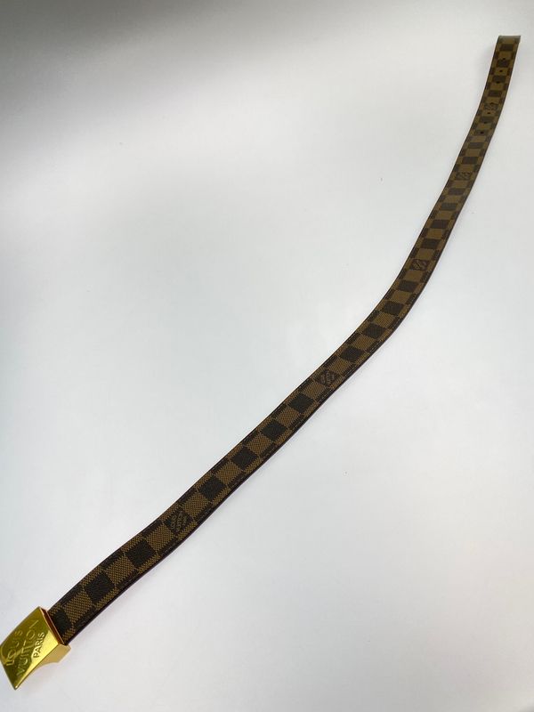 【中古品】 LOUIS VUITTON ルイ・ヴィトン M6944V ダミエ サンチュール LV パリ ベルト 小物 【179-260711-AS-52-min】