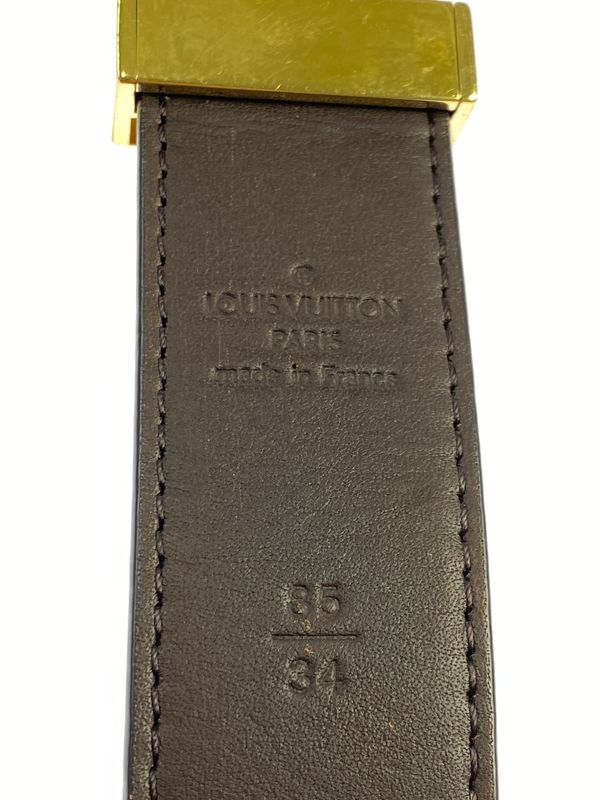 【中古品】 LOUIS VUITTON ルイ・ヴィトン M6944V ダミエ サンチュール LV パリ ベルト 小物 【179-260711-AS-52-min】