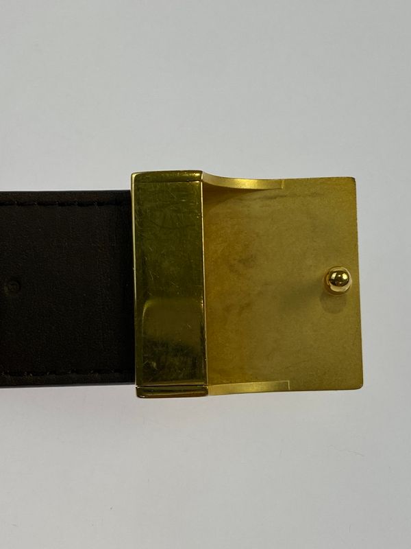 【中古品】 LOUIS VUITTON ルイ・ヴィトン M6944V ダミエ サンチュール LV パリ ベルト 小物 【179-260711-AS-52-min】