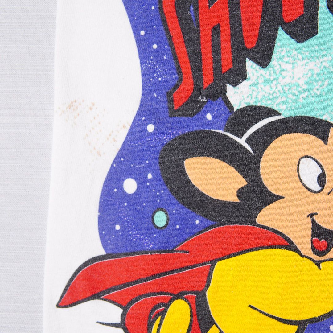 90s USA製 1993年製 マイティ マウス Mighty Mouse Tシャツ S ホワイト