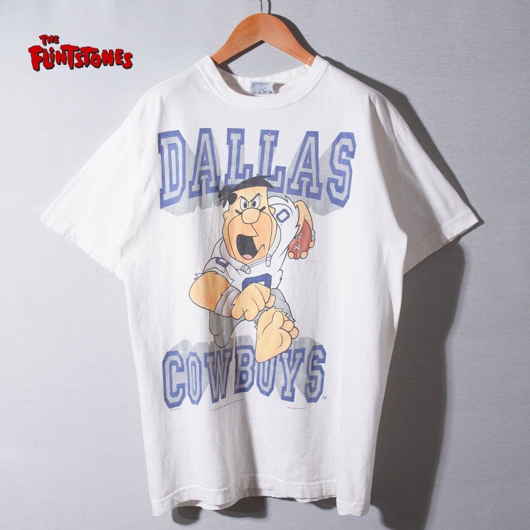 90s 1994年製 NFL × フリントストーン Tシャツ XL ホワイト