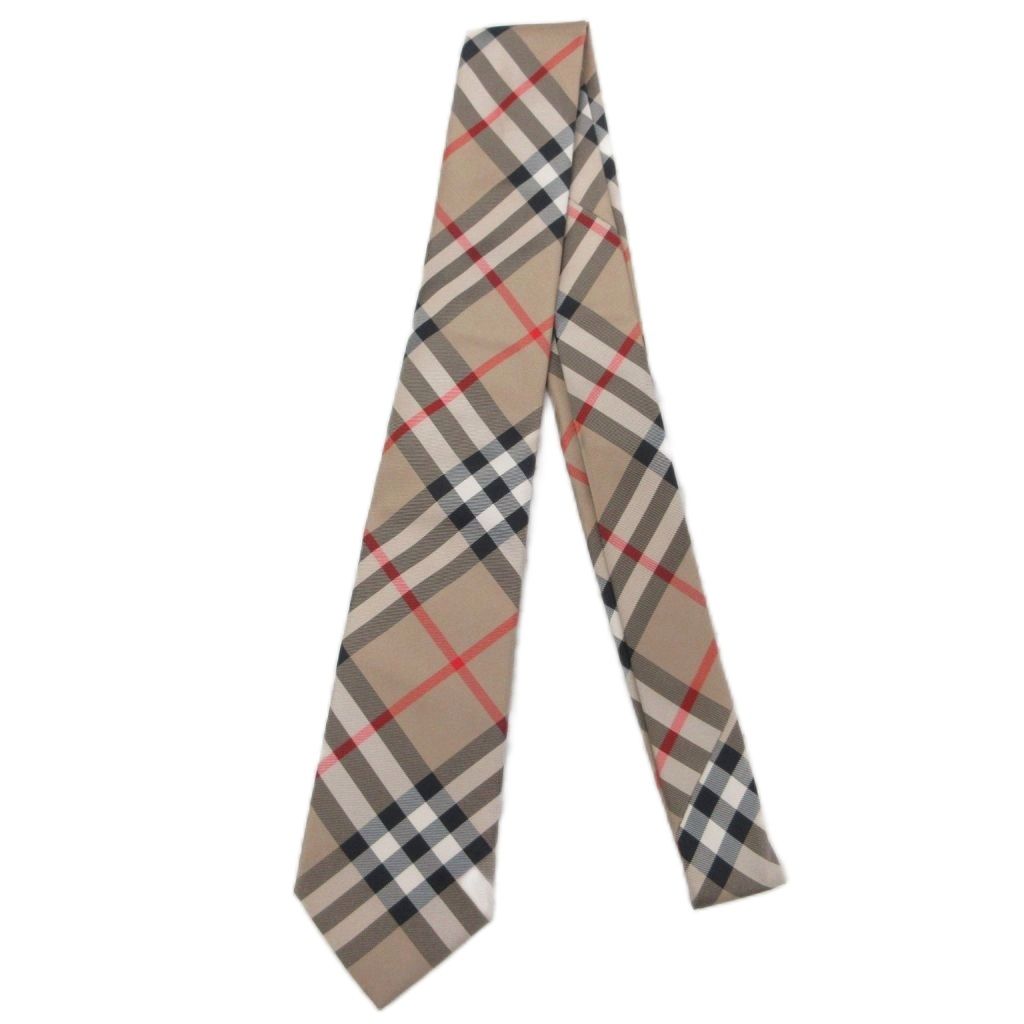 バーバリー BURBERRY 極美品 近年 ノバチェック ネクタイ レギュラー