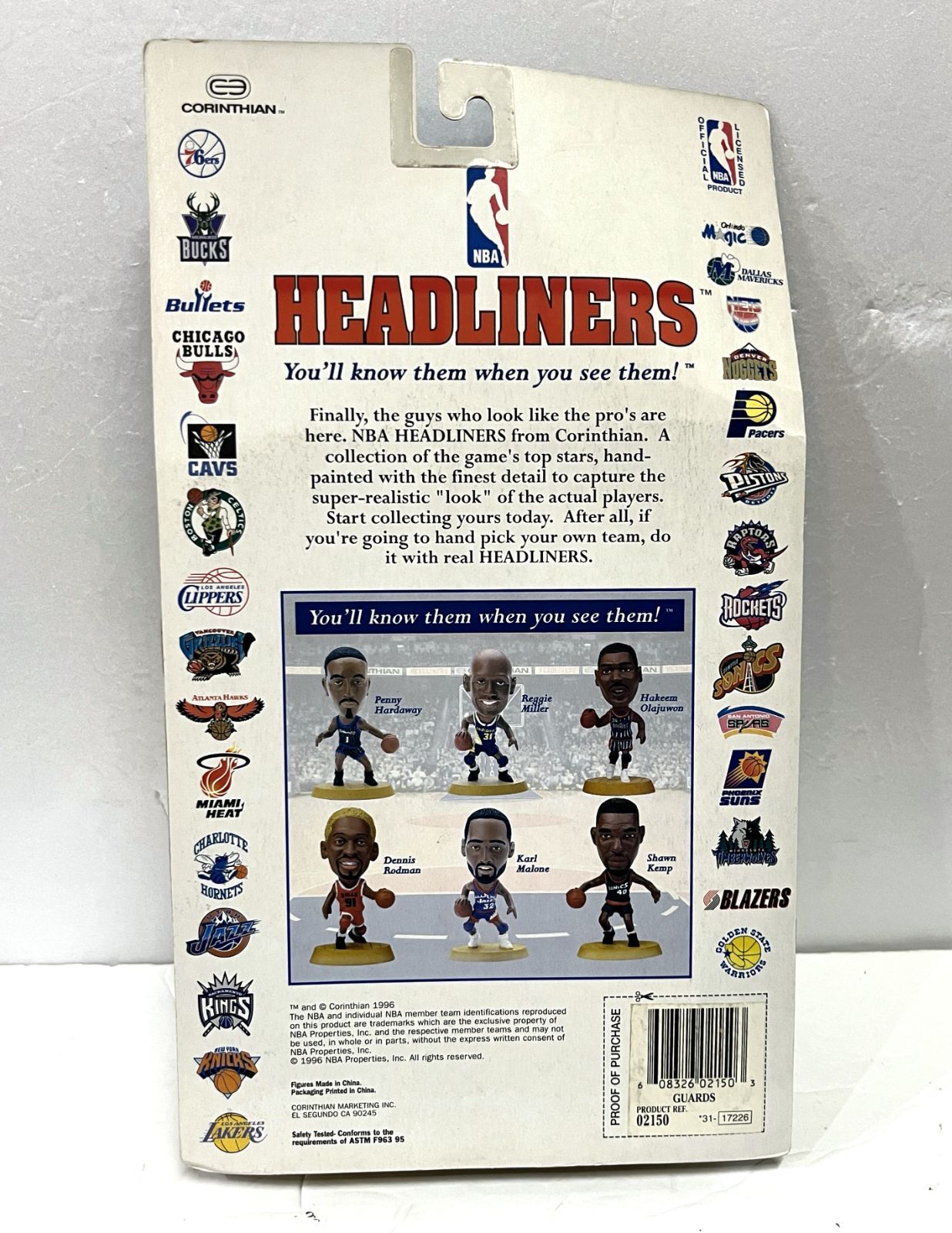 NBA HEADLINERS｜エヌビーエー ヘッドライナーズ 1996 8体セット