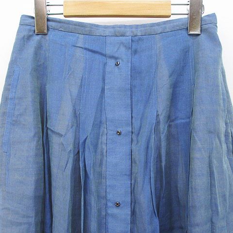 チヴィディーニ CIVIDINI ロング丈 フレアスカート 38 青系 ブルー
