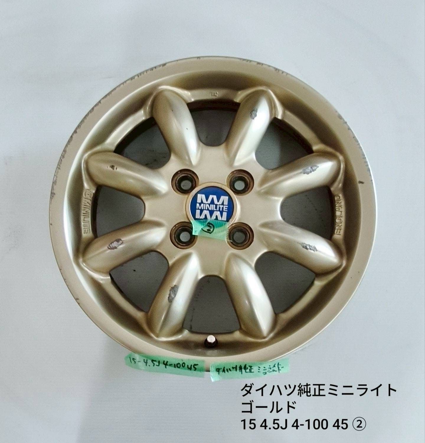ダイハツ 純正 4.5J 4/100 +45 165/55R15 ムーヴ タント タフト