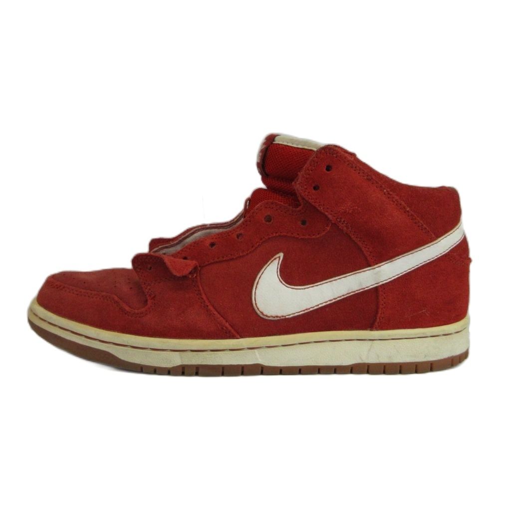 ナイキ エスビー NIKE SB ダンク ミッド プロ エスビー DUNK MID PRO SB スニーカー スエード ハイカット US8.5 26.5cm 赤 レッド 314383-601 /XZ ■GY18