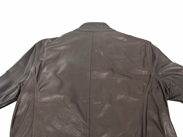 エンメティ EMMETI JURI ラム レザー ライダース ジャケット 44