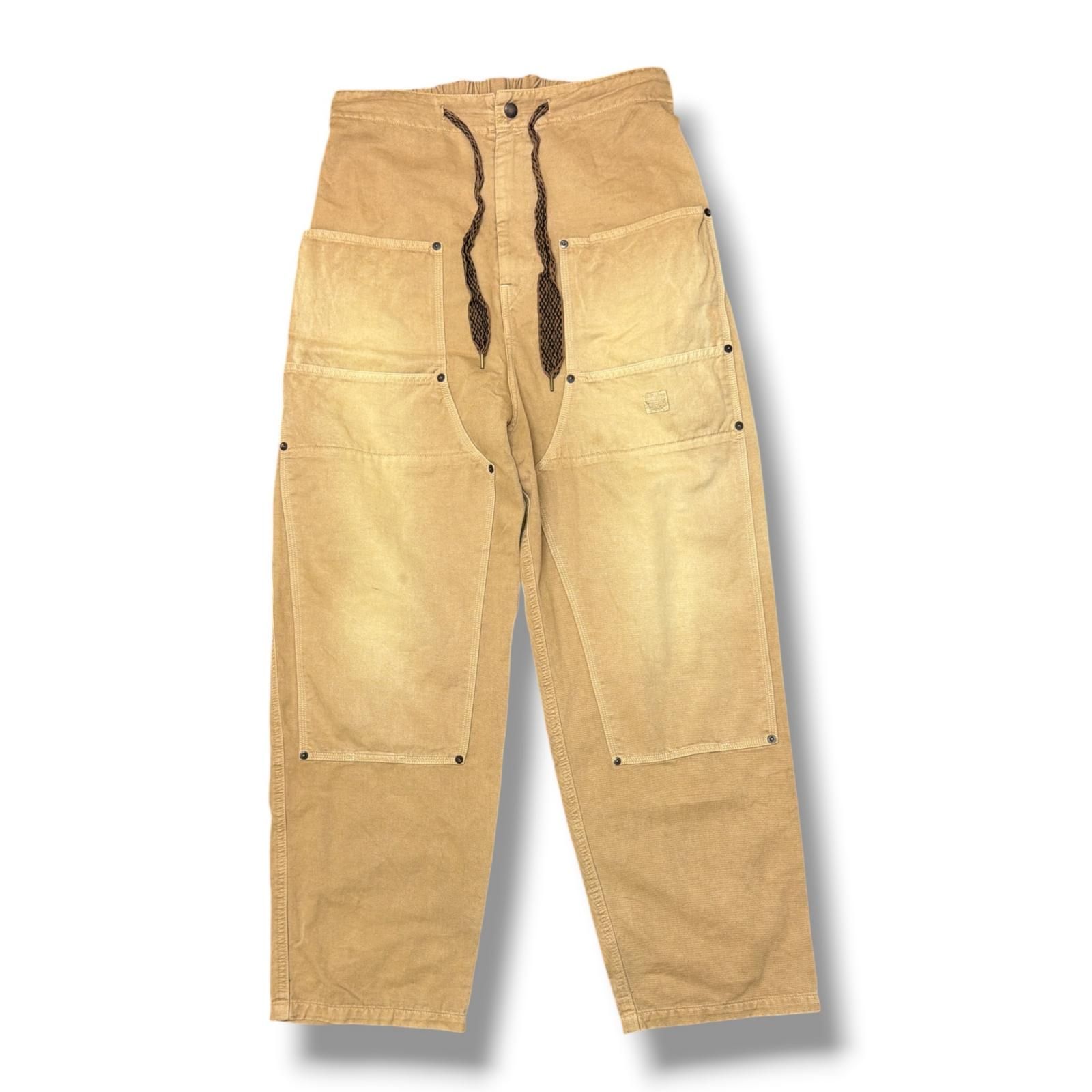 KAPITAL Katsuragi W Knee Easy Pants カツラギ ダブルニーイージーパンツ チノパンツ キャピタル EK-1479LPA ベージュ XL （19733M） KAPITAL Katsuragi W Knee Easy Pants カツラギ ダブルニーイージー