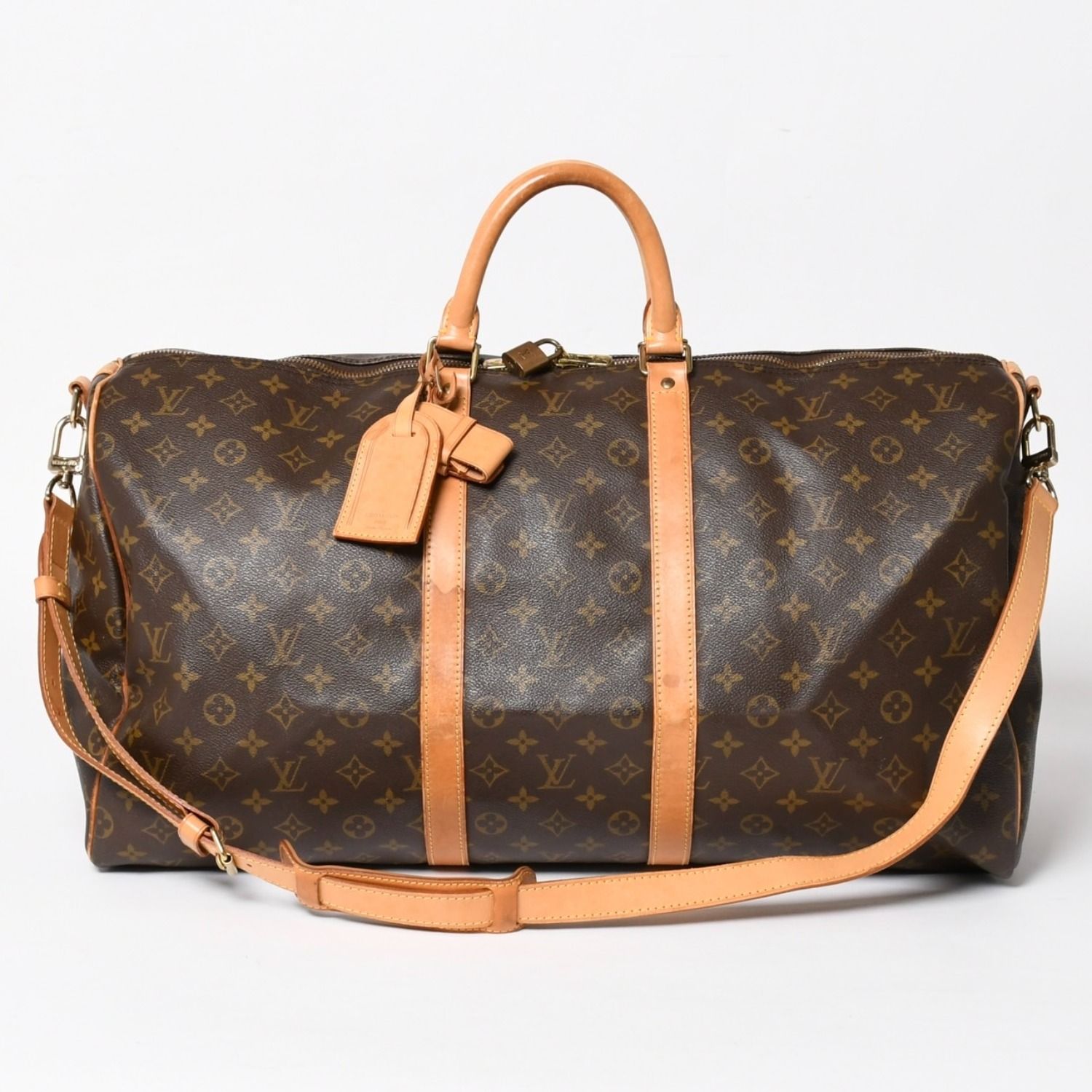 LOUIS VUITTON ルイヴィトン モノグラム キーポルバンドリエール55