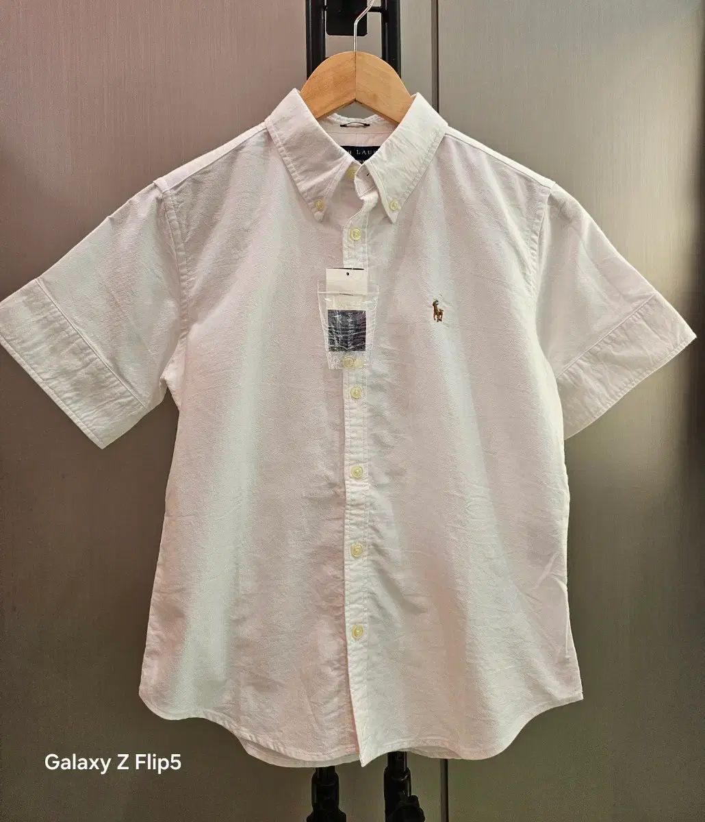 新品 ラルフローレン レディース 白 Oxford 半袖 シャツ サイズ 6 44 スリム 55