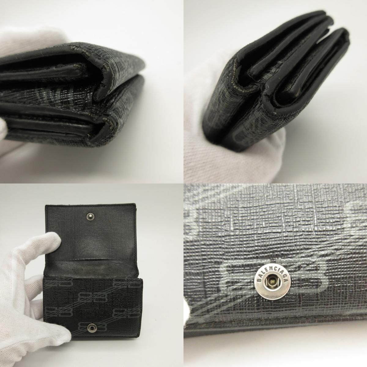 【姫路東店】 中古 BALENCIAGA | バレンシアガ コンパクトウォレットCASH 594312 【125】