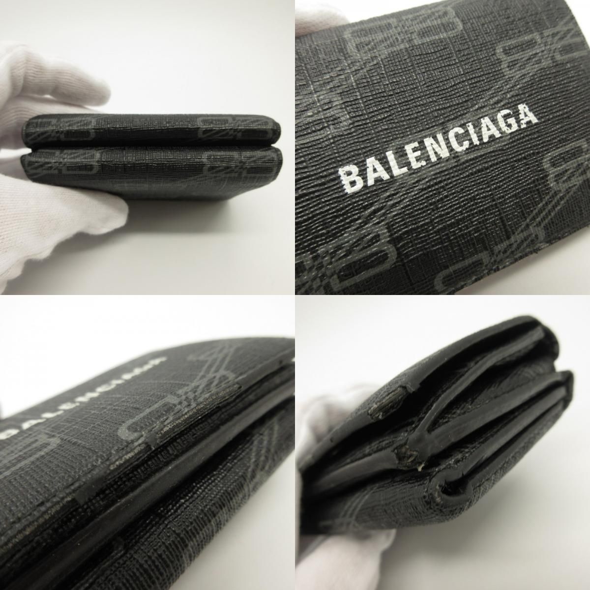 【姫路東店】 中古 BALENCIAGA | バレンシアガ コンパクトウォレットCASH 594312 【125】