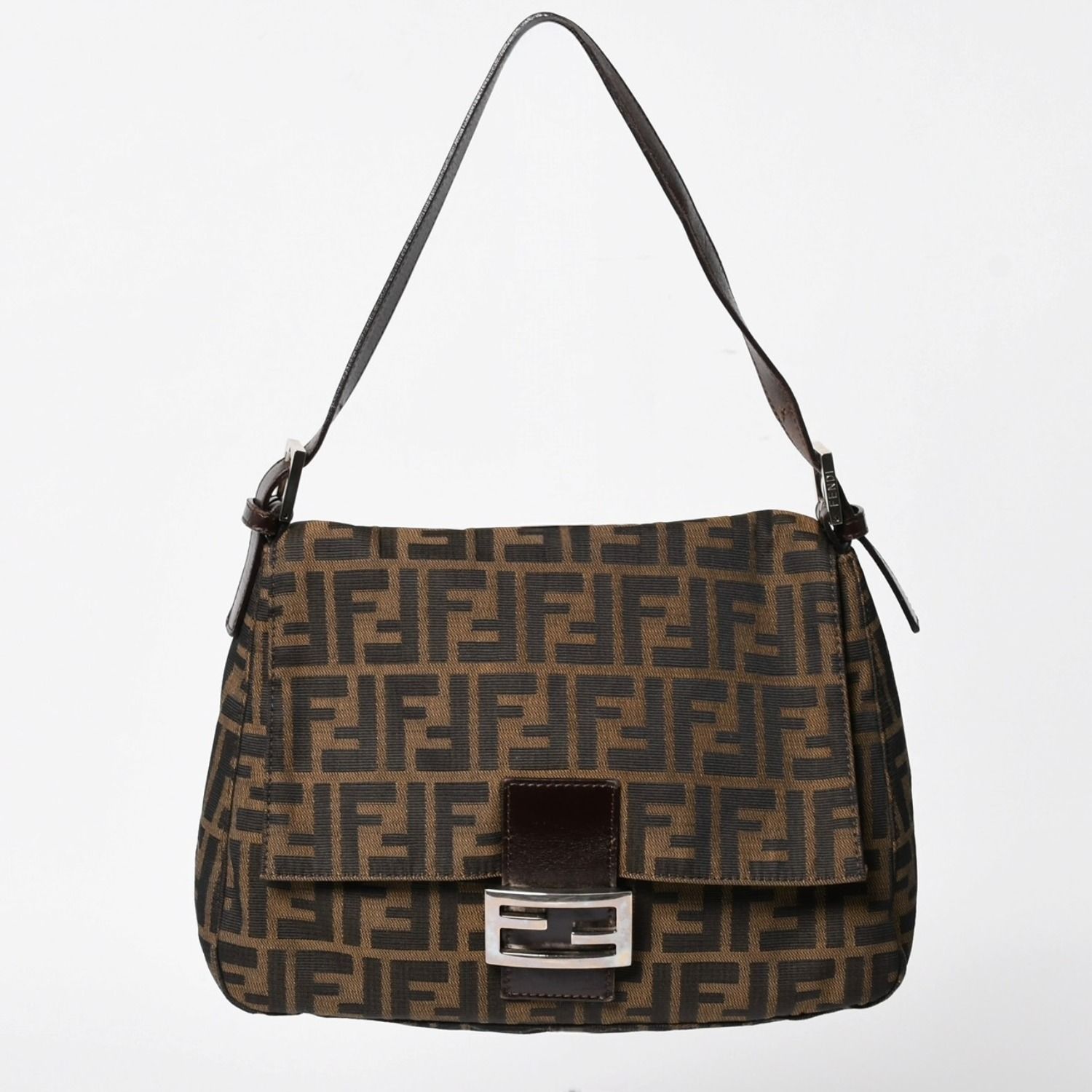 美品 FENDI マンマバケット ズッカ柄 FF金具 ワンショルダーバッグ FENDI フェンディ ズッカ柄 マンマバケット ショルダーバッグ 26325