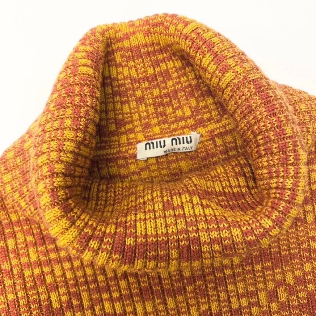 美品 MIUMIU ミュウミュウ 16年 タートルネック ニットセーター