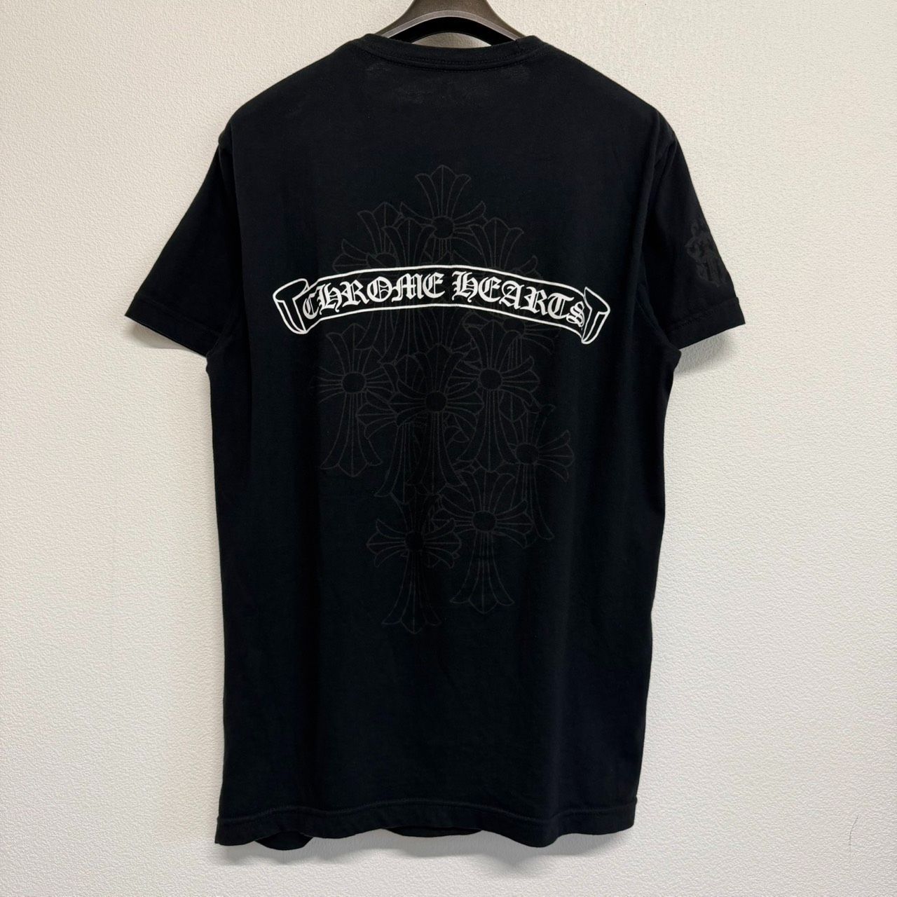CHROME HEARTS クロムハーツ セメタリークロス スクロールラベル 半袖Tシャツ メンズ レディース 極美品 Mサイズ 2808