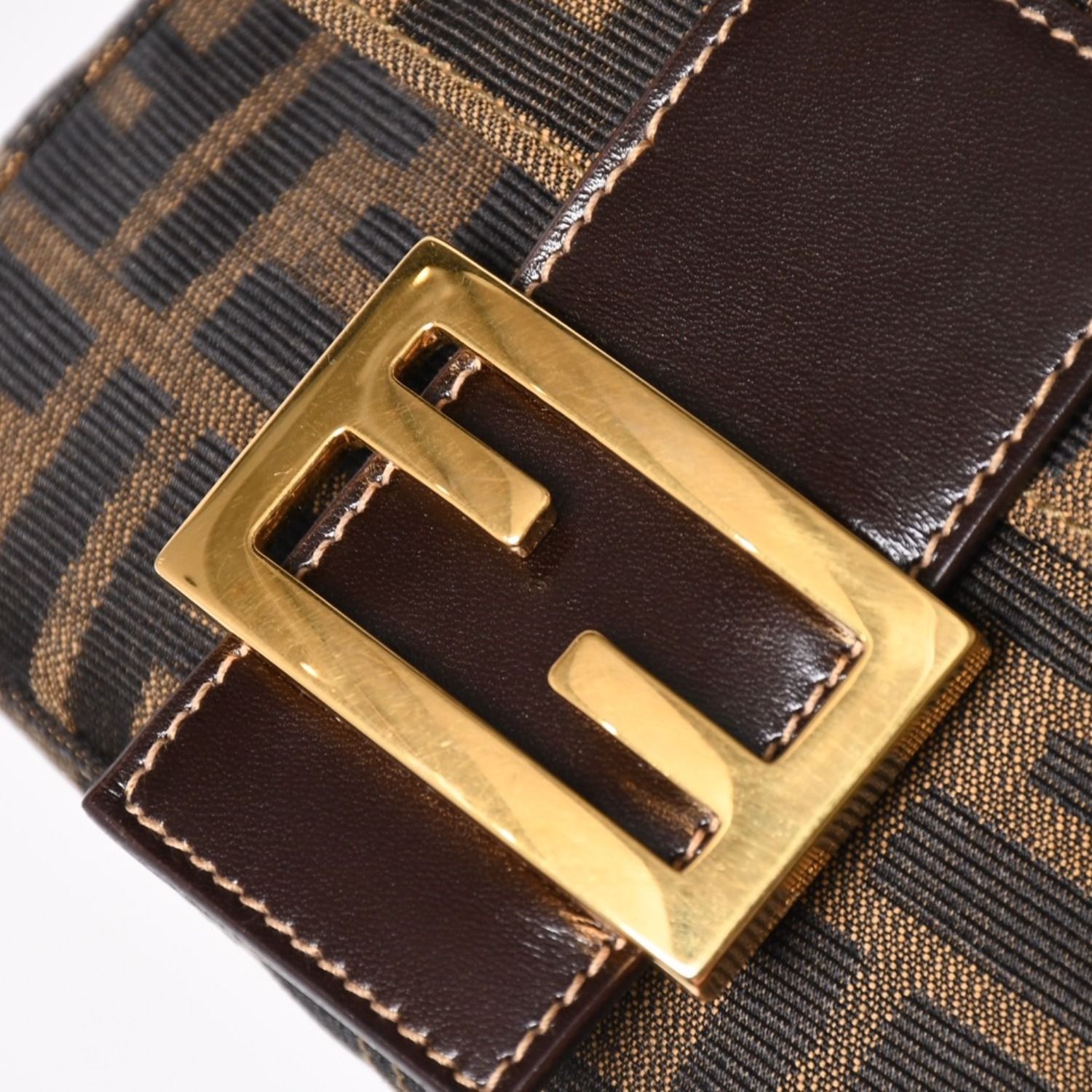 レア! 正規品❗ヴィンテージフェンディ　 ハンドバッグ ズッカ柄FFゴールド金具 FENDI フェンディ ワンショルダーバッグ ハンドバッグ ゴールド金具