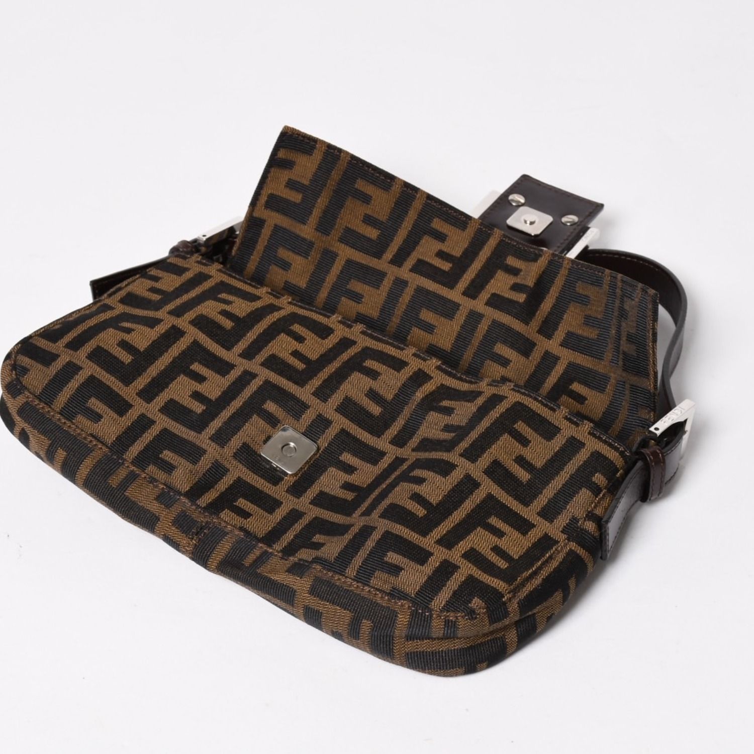 極美品 FENDI フェンディ マンマバケット ワンショルダーバッグ ズッカ