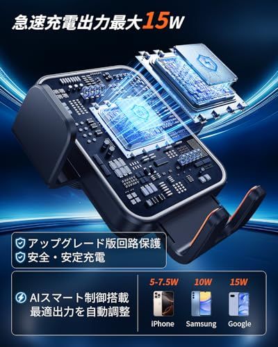 BIBIBO トヨタ アルファード/ヴェルファイア 40系 14インチHDディスプレイオーディオ 専用 ワイヤレス充電 スマホホルダー 15W急速充電 自動開閉 アルファード 40系 携帯ホルダー ヴェルファイア 40系 スマホスタンド 36 9a115320