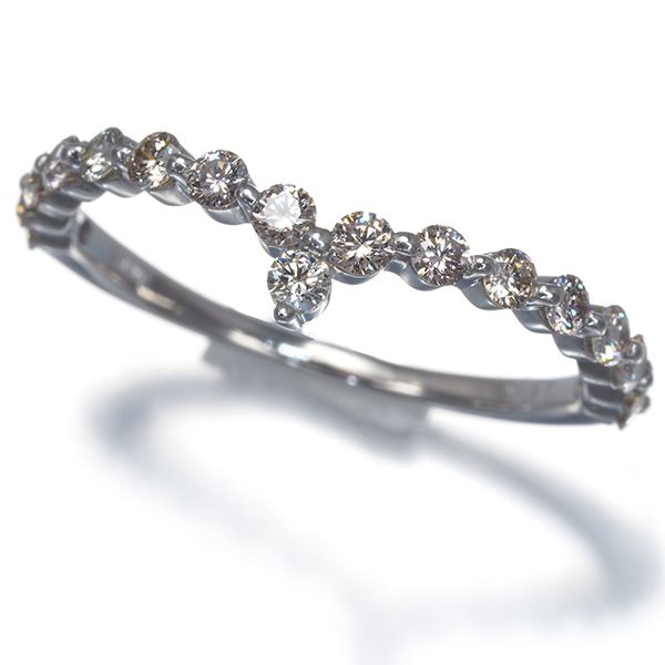 ダイヤ ダイヤモンド 0.36ct リング K18WG #196997 30,420円