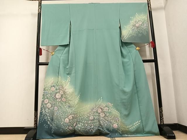 平和屋着物●訪問着　辻が花　絞り　暈し染め　正絹　逸品　AABK7086ph
