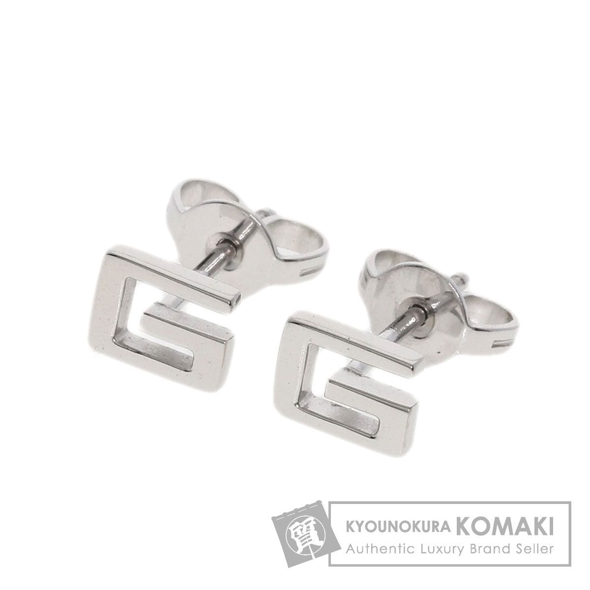 GUCCI グッチ Gロゴ ピアス K18WG レディース [中古] - メルカリ