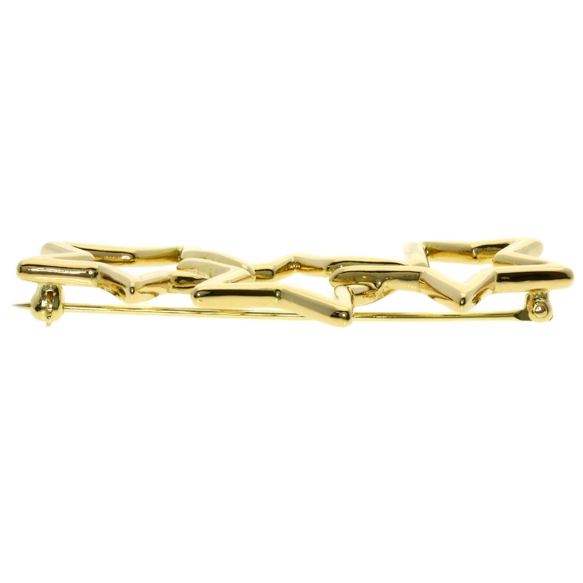 TIFFANY&Co. ティファニー トリプルスター ブローチ K18YG レディース