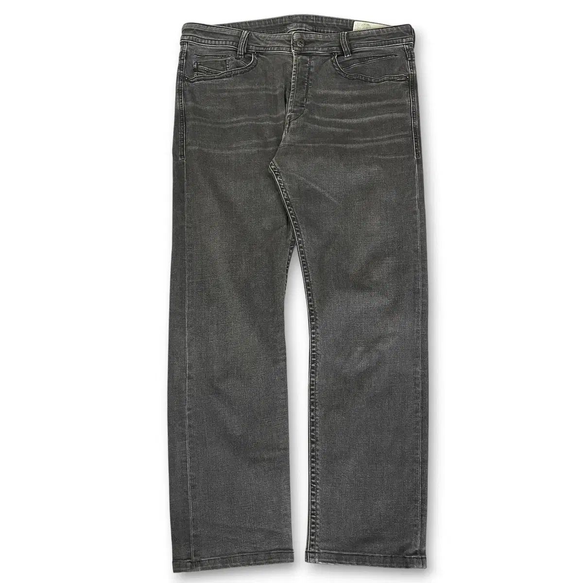 (34) DIESEL アキ ブラックデニム ウォッシュ デニムパンツ