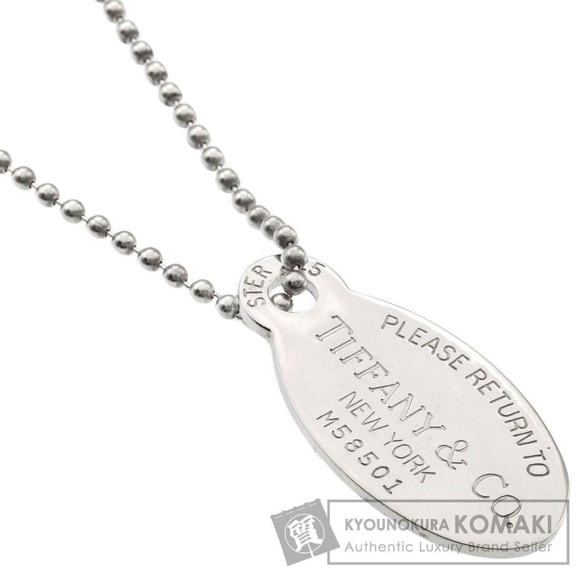 TIFFANY&Co. ティファニー リターントゥ オーバルタグ ネックレス SV レディース [中古]