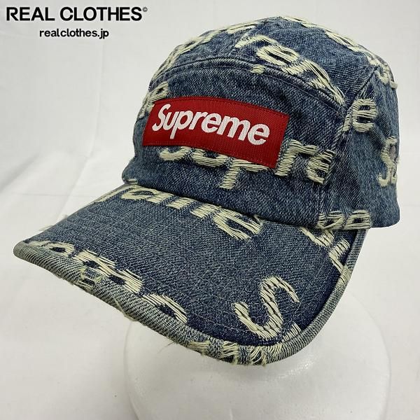 Supreme/シュプリーム【21SS】Frayed Logos Denim Camp Cap/フレイ