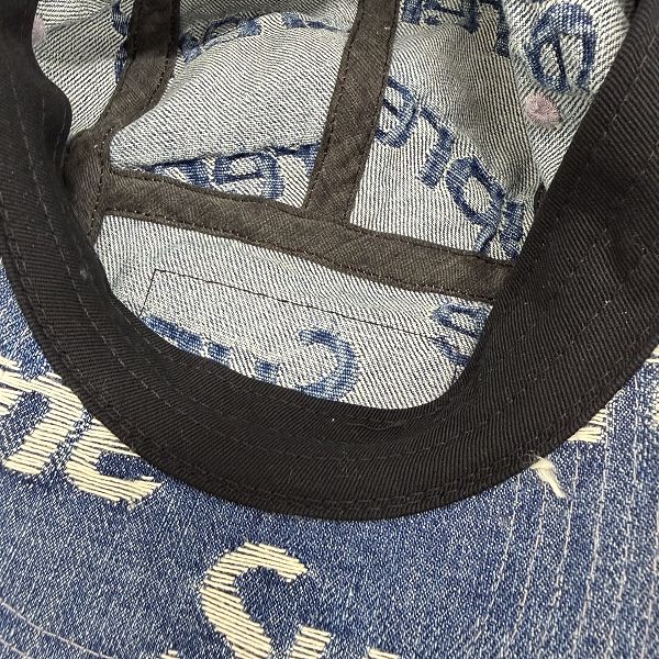 Supreme/シュプリーム【21SS】Frayed Logos Denim Camp Cap/フレイ