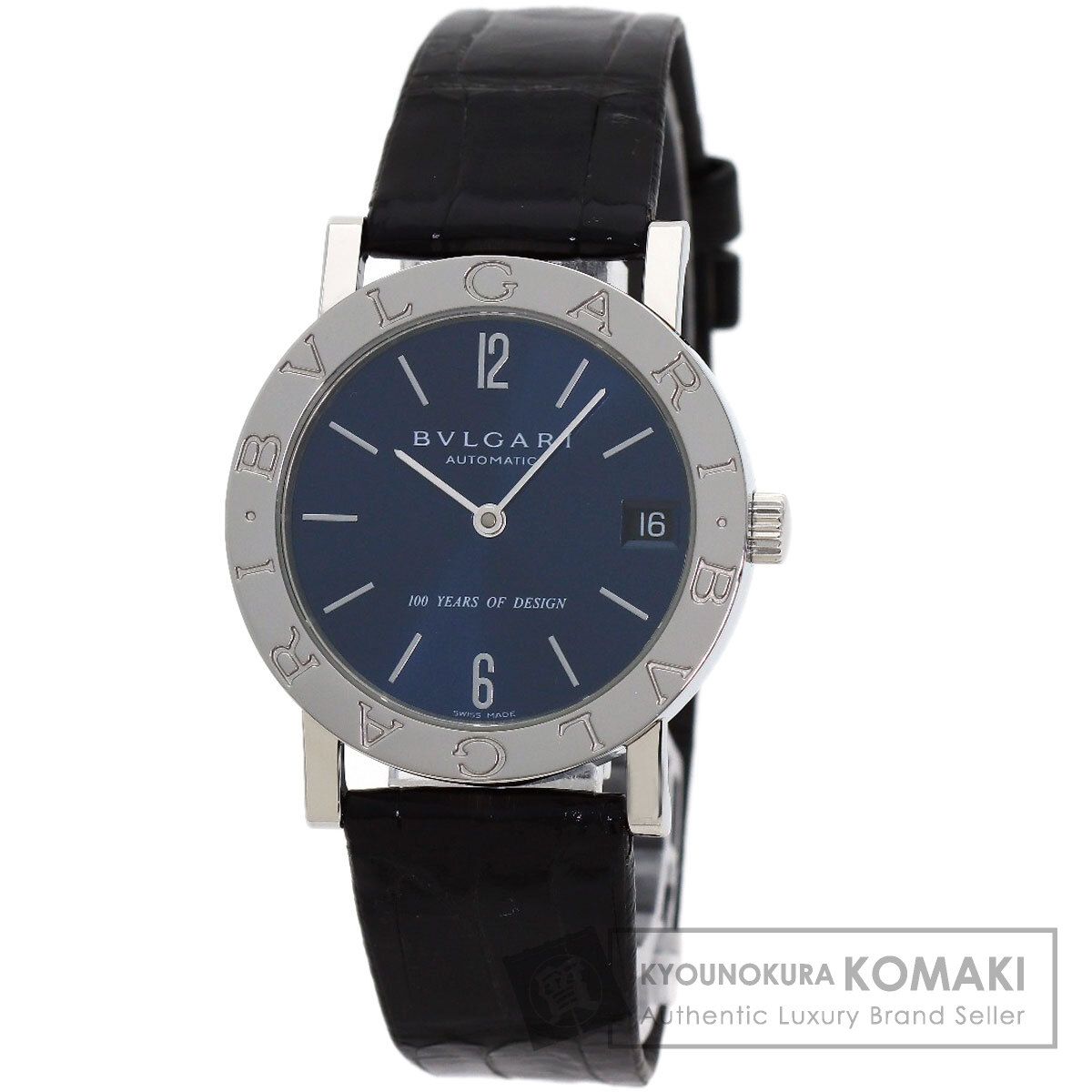 BVLGARI ブルガリ BB33SL AUTO ブルガリブルガリ 100周年記念モデル 腕時計 SS 革 メンズ [中古]
