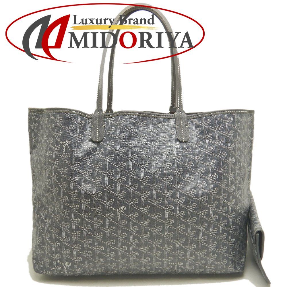 GOYARD ゴヤール サンルイPM STLOUIPMLTY51CL51P トートバッグ コーティングキャンバス グレー レディース /254000【中古】