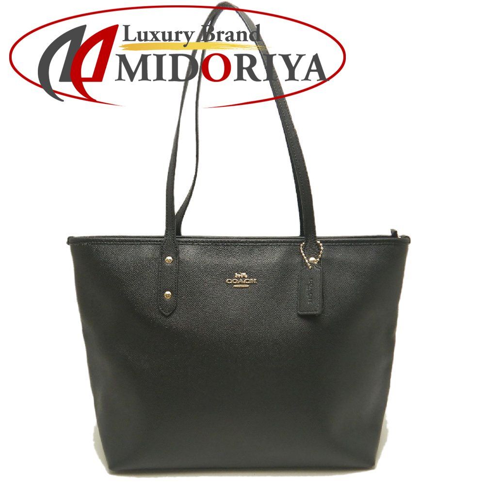 COACH コーチ F58846 トートバッグ レザー ブラック アウトレット レディース /254007【中古】