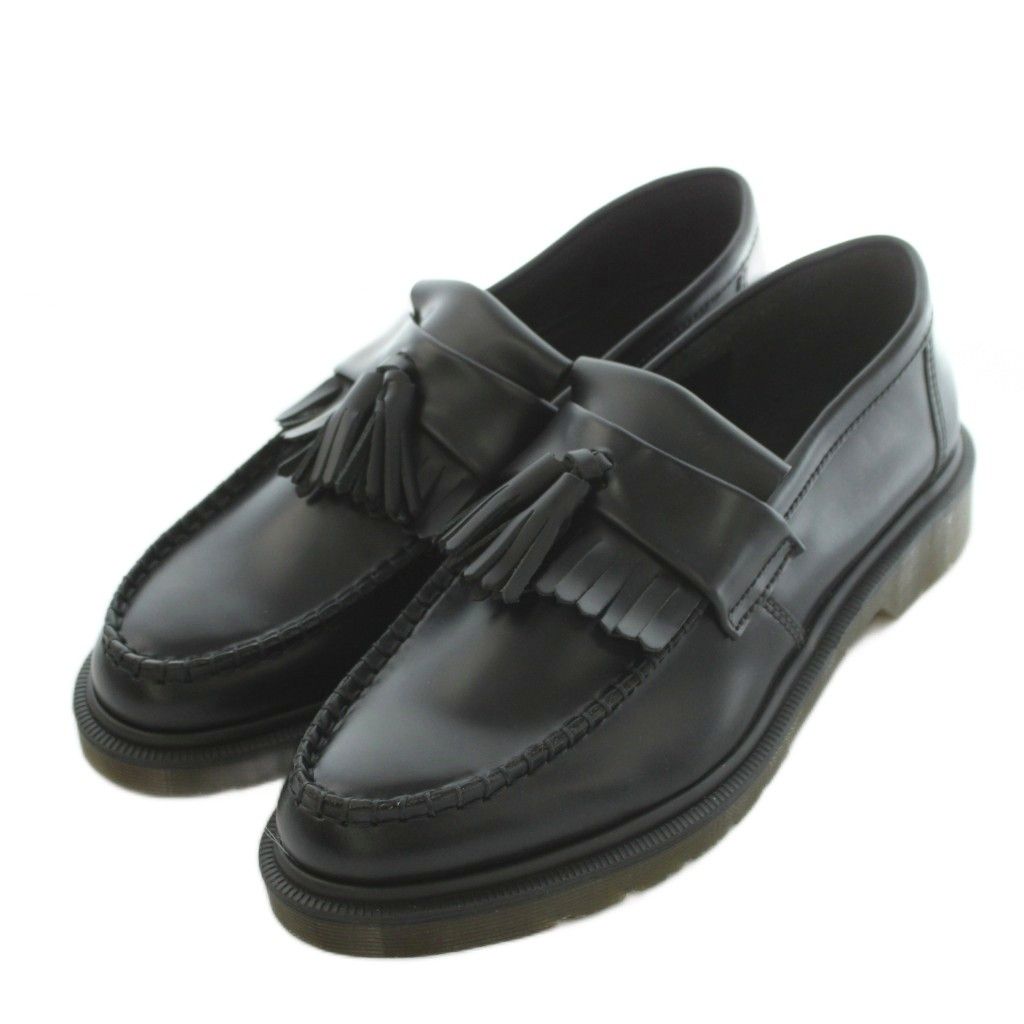 ドクターマーチン DR.MARTENS ADRIAN エイドリアン タッセル ローファー レザー USM8 26.0cm 黒 ブラック /MI ■GY50
