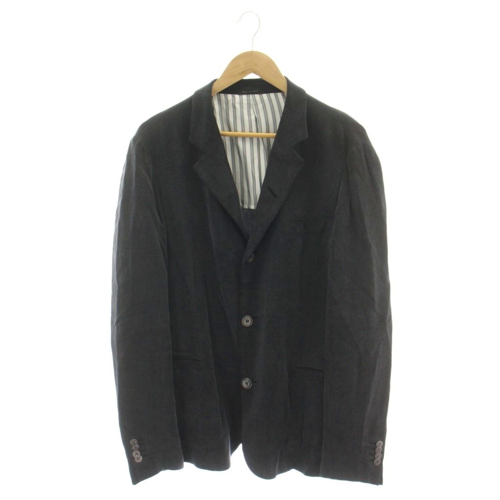 ジョルジオアルマーニ GIORGIO ARMANI テーラードジャケット コーデュロイ 細畝 54 ダークネイビー /DF ■GY50