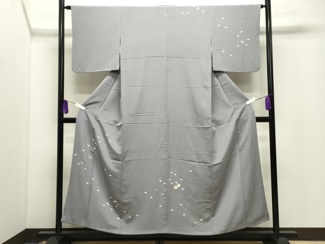 平和屋着物●訪問着 竹屋町刺繍 舞桜文 金彩 正絹 逸品 CABI1064gh