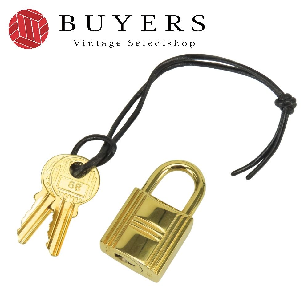 【中古】 エルメス カデナ 鍵セット メタル ゴールド 南京錠 No.68 メッキ レディース 女性 HERMES