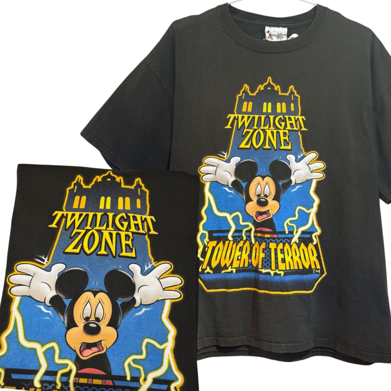 90s USA製 ディズニー ミッキー タワーオブテラー Tシャツ XL